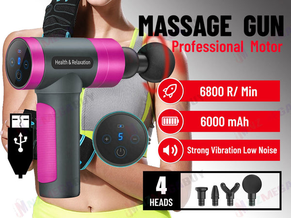 Massage Gun 6800 R/min "Hot Pink"