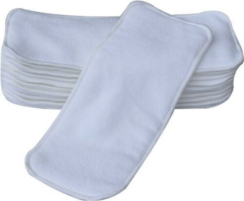 Reusable Baby Cloth Nappies x 10 + 10 inserts