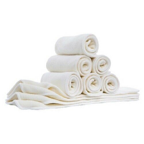 Reusable Baby Cloth Nappies x 10 + 10 inserts