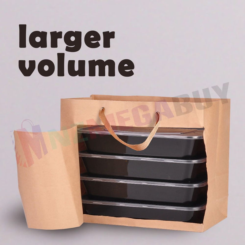 20 x Kraft Brown Paper Carry Bags Gift Carry Shopping Bags Bulk Handles*5 Sizes