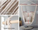 Hammock Chair Hanging Swing Pillow Camping *Cream