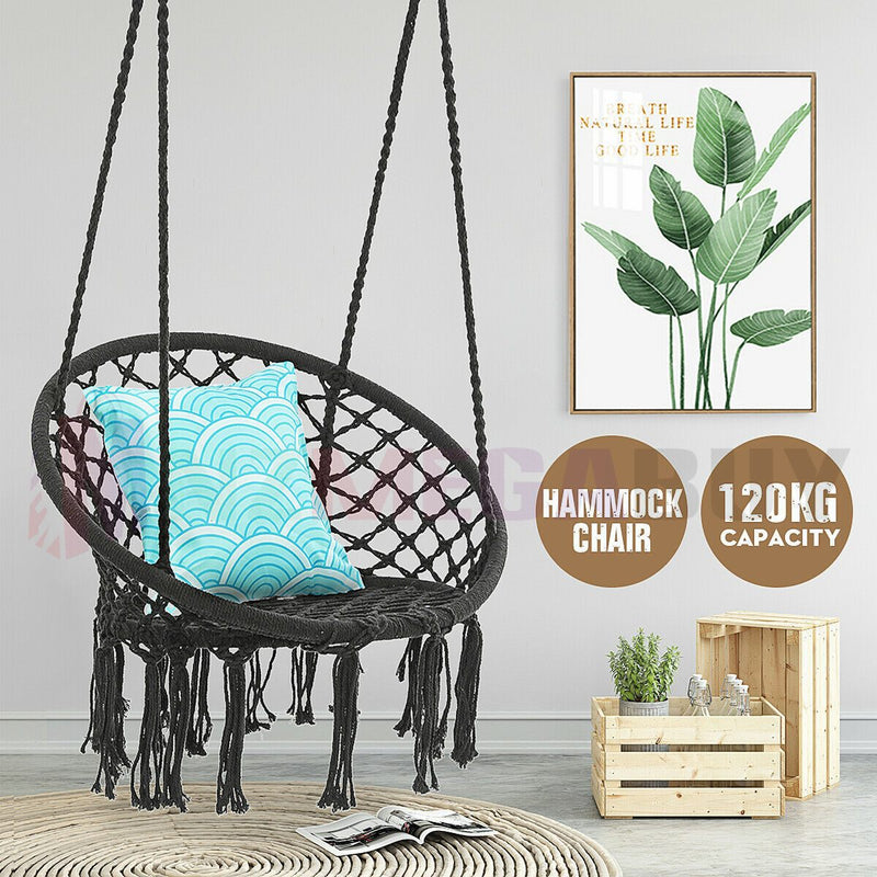 Hammock Chair Hanging Swing *Grey