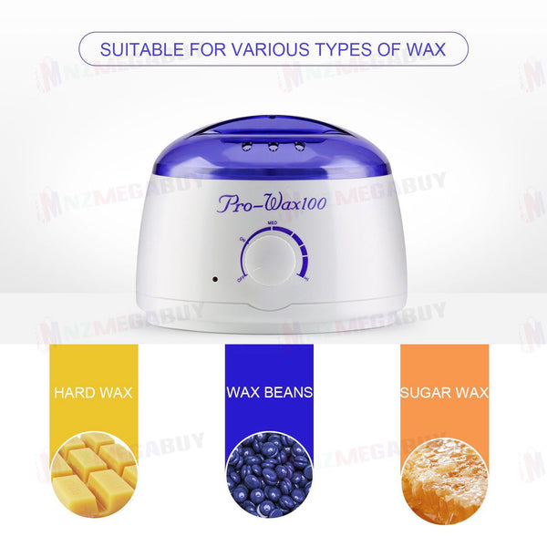 Wax Pot Warmer Hard, Waxing Machine Kit * 10 Flavours