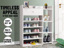 9 Tiers Wooden Shoe Rack Cabinet "White"