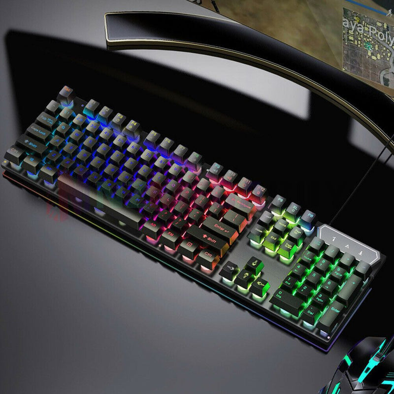Gaming Keyboard with Mouse Set "Black"