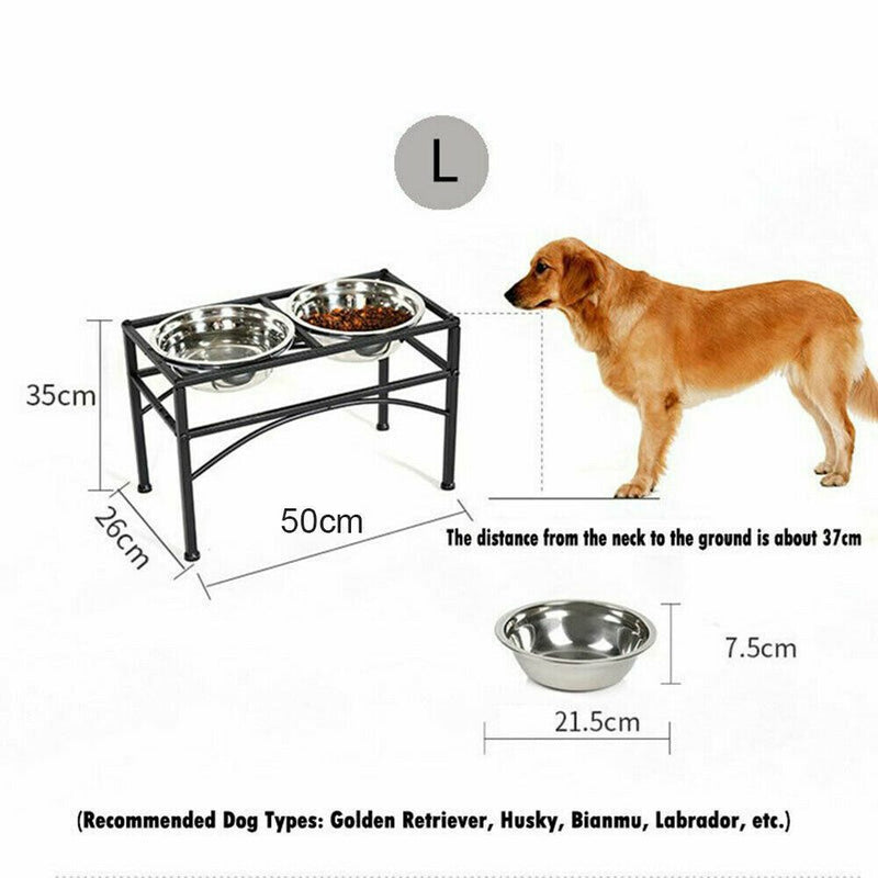 Stainless Steel Pet Dog Feeder Bowl Stand *3 Sizes