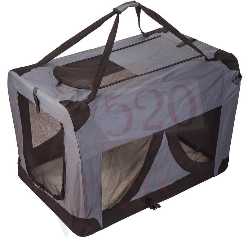LOVEPET® Grey* Dog Travel Soft Cage Collapsible *Grey *6 Sizes