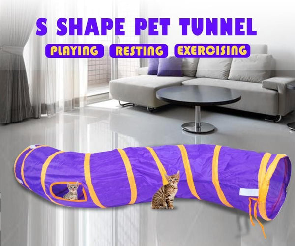Pet Tunnel S shape "Purple