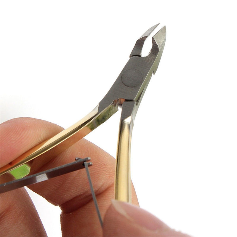 Stainless Steel Gold Cuticle Nipper Plier Cutter