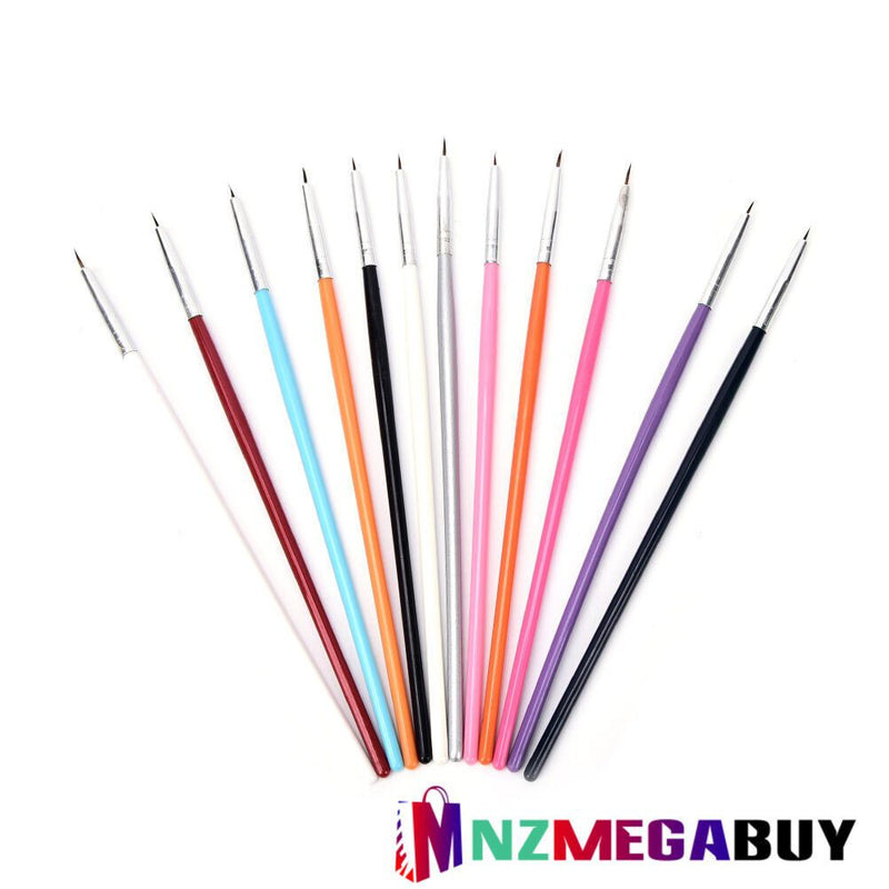 Nail brush pen, nail arts, 12 pcs Colorful Nail Art Design Brush Pen Fine Det*Nail-- Pen649 "