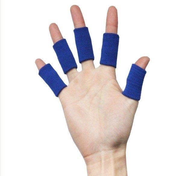 10pcs Stretchy Finger Sleeve Wrap Arthritis Guard *2 Colours