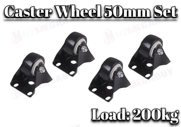 Castor Caster 50mm Transport Rolling Wheel Towing Rollers * Set
