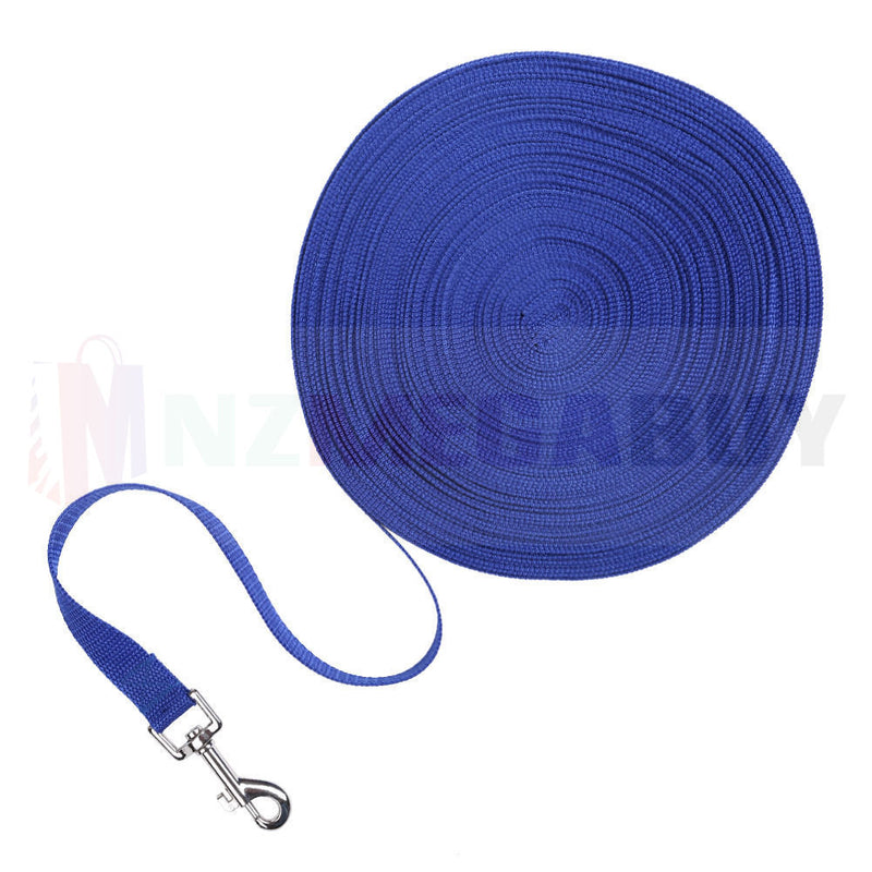 8/10/15M  Long Dog Pet Puppy Training Obedience Recall Lead Leash(Blue)*3 Sizes