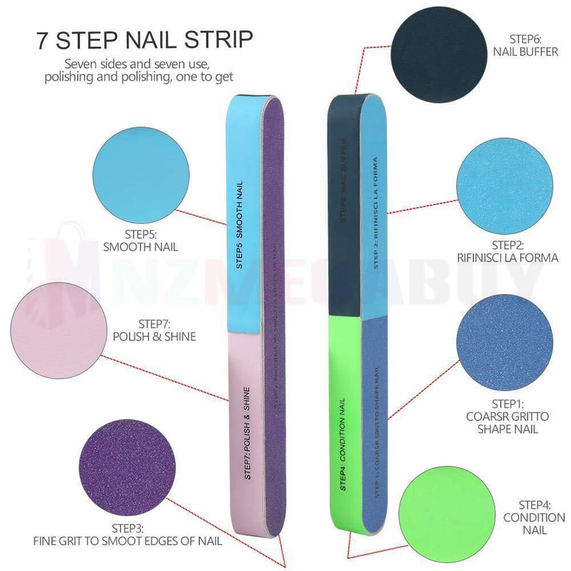 Nail file polishing buffers Manicure pusher  Cuticle Nipper*D Front,  Nail combo,  OT- 0966