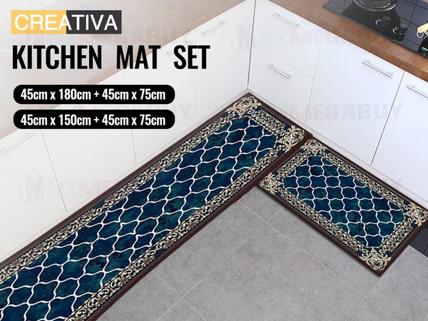 Kitchen Mat Floor Mat  45x 75cm + 45 x 150cm