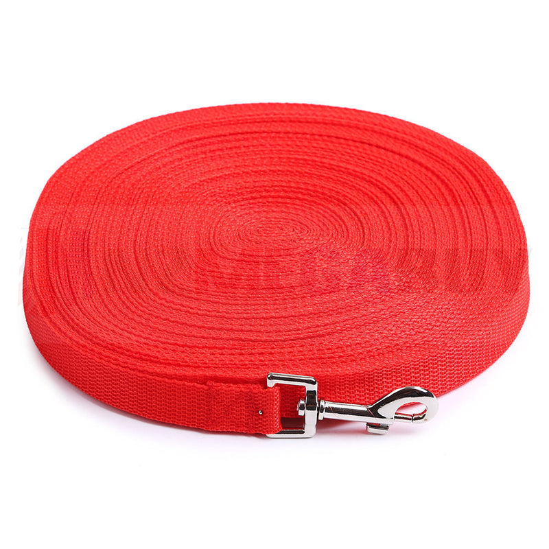 8/10/15M  Long Dog Pet Puppy Training Obedience Recall Lead Leash(Red)*  3 Sizes
