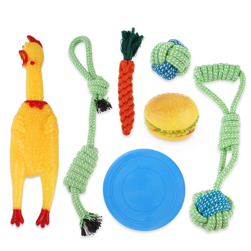 Dog Rope Toys floss toy 7pc combo