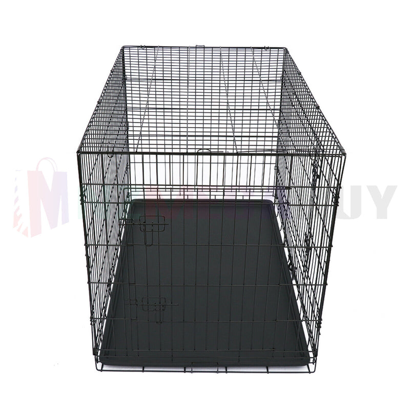Portable Pet Crate Puppy Foldable Metal Kennel House *4 Sizes