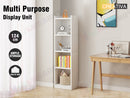 Bookcase Display Shelf Storage Cabinet Stand Home Office Bookshelf  * White