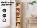 Bookcase Display Shelf Storage Cabinet Stand Home Office Bookshelf  * Rimu