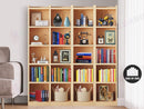 Bookcase Display Shelf Storage Cabinet Stand Home Office Bookshelf  * Rimu