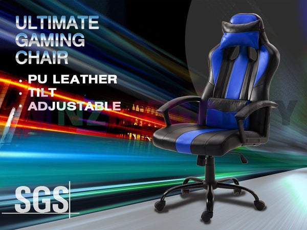 Gaming Office Computer Racing Chair *Blue