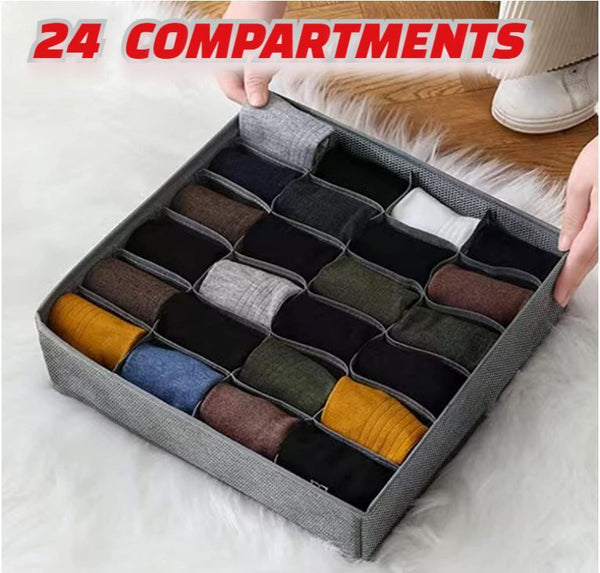 Foldable Storage Drawer Organizer  Divider 24 compartments