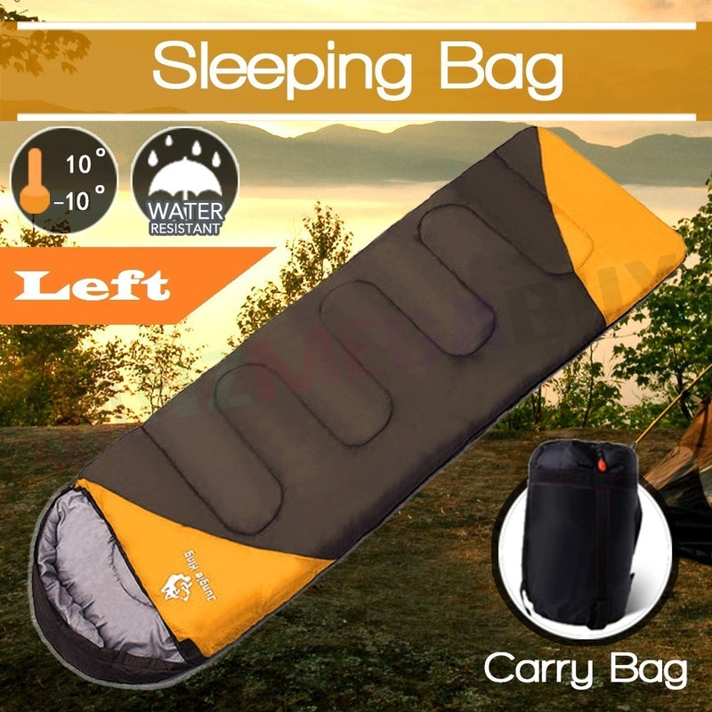 Camping Envelope Sleeping Bag Single -15°C * Orange