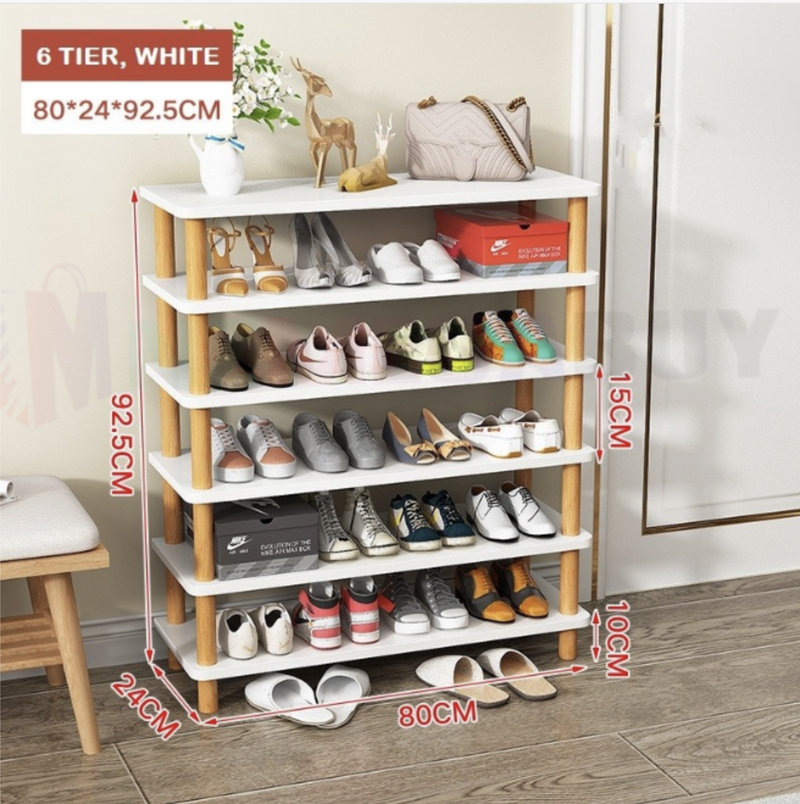 Shoe Rack Cabinet with solid wood post * 2 Sizes