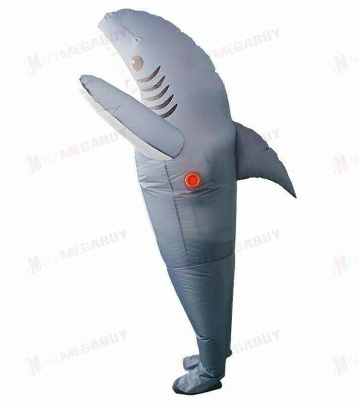 Inflatable Costume cosplay dress Grey  Shark