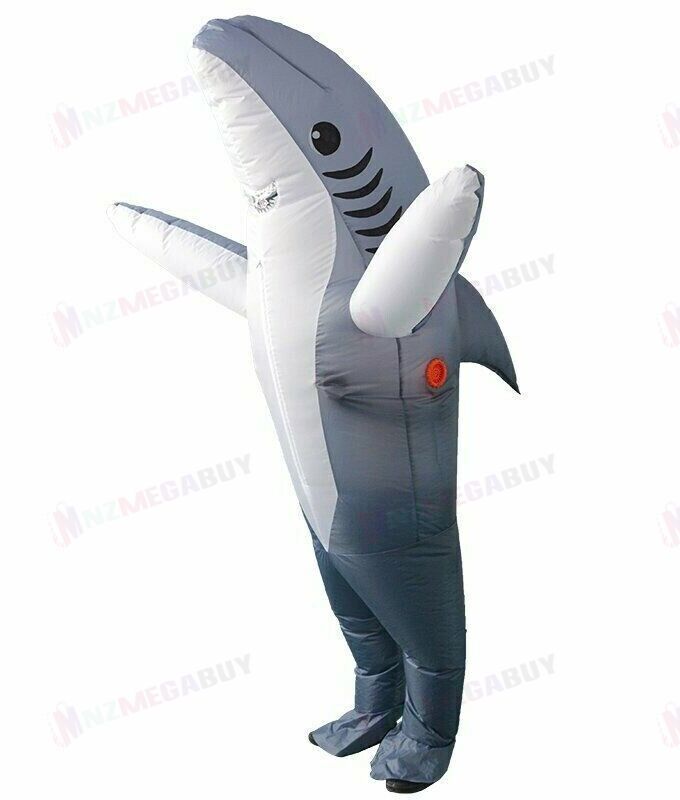 Inflatable Costume cosplay dress Grey  Shark