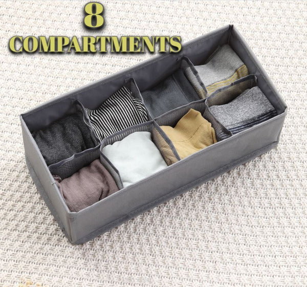 Foldable Storage Drawer Organizer  Divider 8  compartments