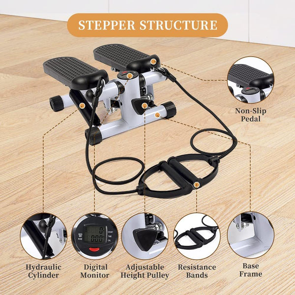 Mini Stepper with Resistance Band
