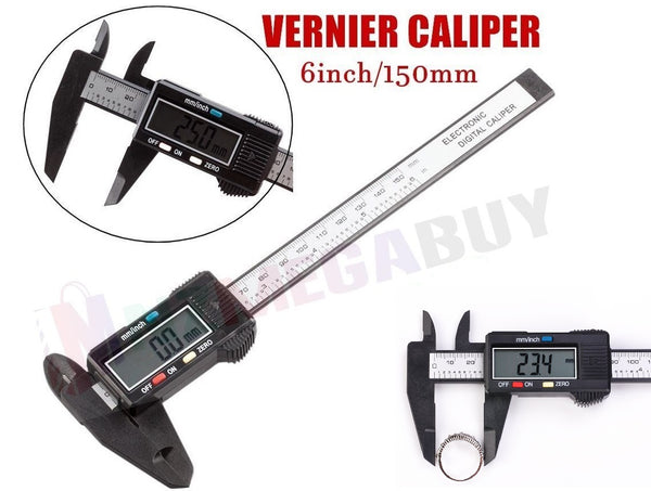 Vernier Caliper Digital LCD Gauge Electronic Micrometer Measuring Tool*  150mm