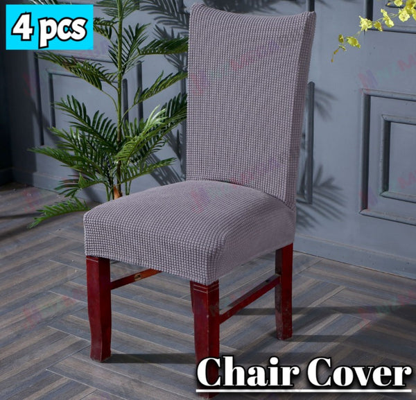 Washable Dining Chair Cover Stretch Banquet Removable Slipcover Seat Covers* Light Grey