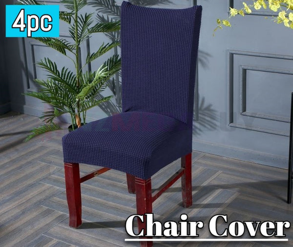 Washable Dining Chair Cover Stretch Banquet Removable Slipcover Seat Covers* Blue