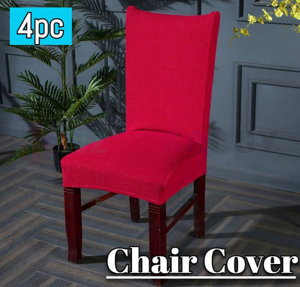 Washable Dining Chair Cover Stretch Banquet Removable Slipcover Seat Covers* Red