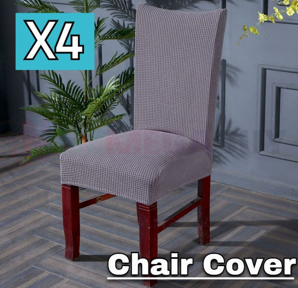Washable Dining Chair Cover Stretch Banquet Removable Slipcover Seat Covers* Dark Grey