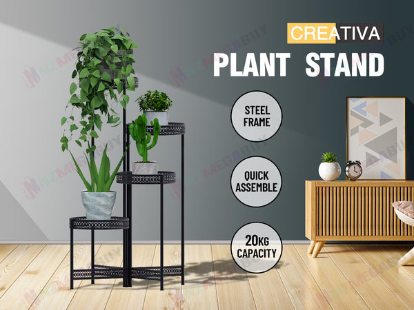 Metal Plant Stand Flower Pot Rack Indoor/ Outdoor
