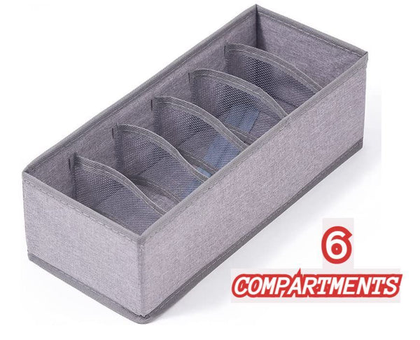 Foldable Storage Drawer Organizer Divider  6  compartments