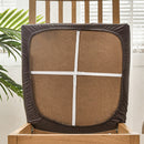 Stretch PU Chair Cover Leather Stretch 1pc,2pc * Tan