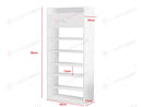 7 Tiers Wooden Shoe Rack Cabinet "Brown"