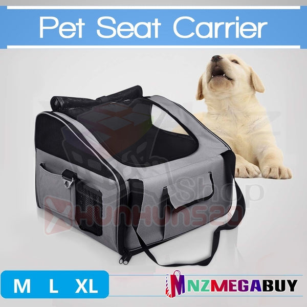 Pet Carrier Dog Car Booster Seat Travel Bag * Grey *3 Sizes