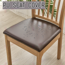 PU Chair Cover Leather Stretch 1pc,2pc * Cream