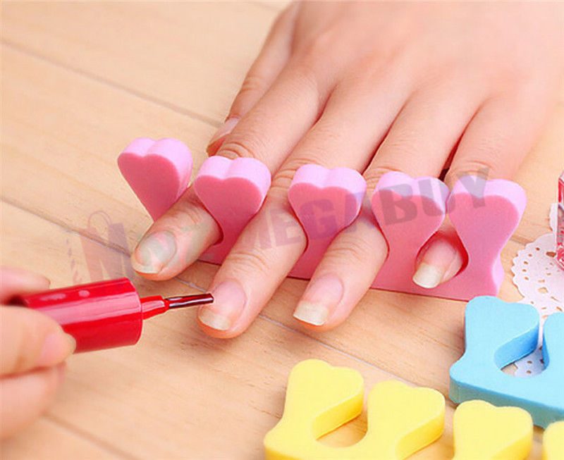 10Pcs Nail Art Salon Sponge Finger Toe Separator*Nail Acc-- Toe Sponge