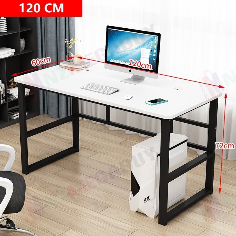 Computer Desk H Shaped - White 120cm