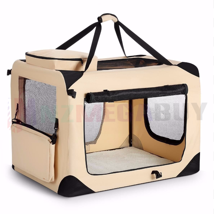 Collapsible Soft  Dog Crate cage Travel *Grey* 6 Sizes