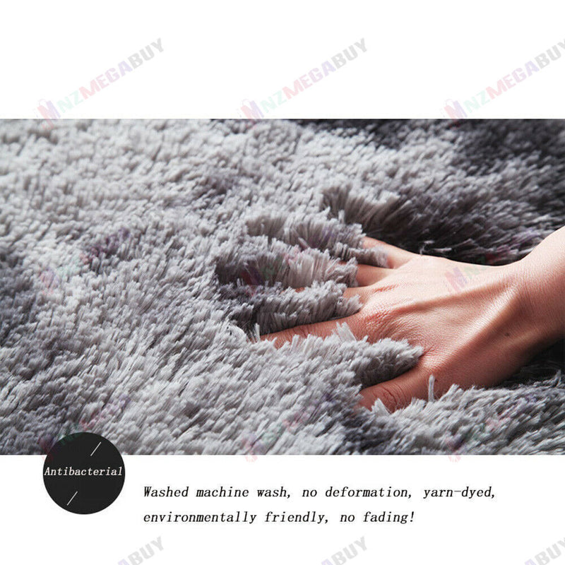 Shaggy carpet rug Black *5 Sizes
