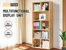 Bookcase Display Shelf Storage Cabinet Stand Home Office Bookshelf  *Natural Oak