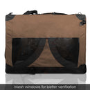 LOVEPET® Dark Brown * Dog Travel Cage Collapsible Soft Pet Dog Crate * M/L/XL/3XL